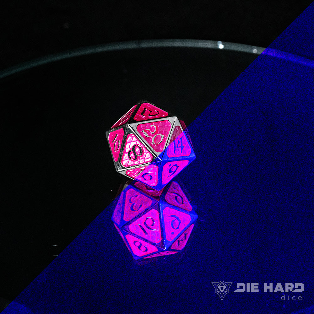 Single d20 - AfterDark Drakona Aragonite