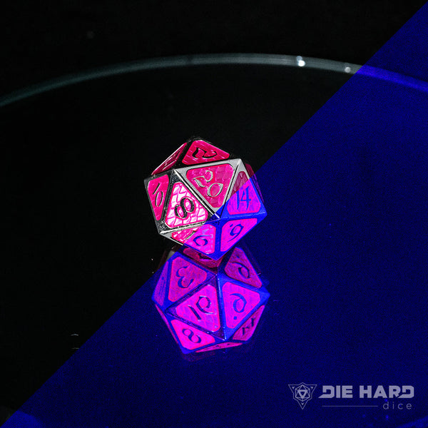 Single d20 - AfterDark Drakona Aragonite