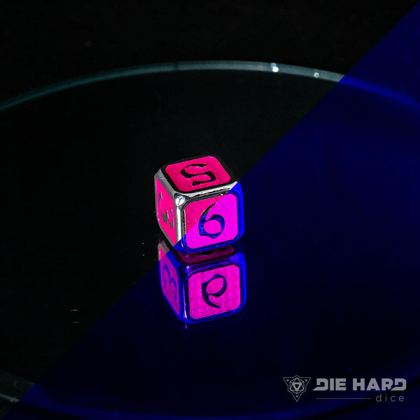 Single d6 - AfterDark Drakona Aragonite