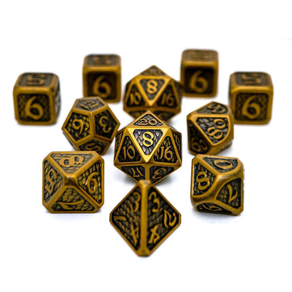11pc RPG Set - Drakona Eldric Electrum