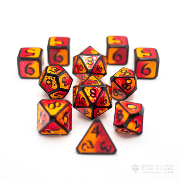 11pc RPG Set - Drakona Embers Nali