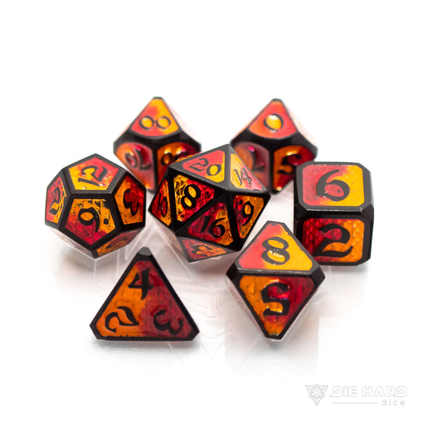 7pc RPG Set - Drakona Embers Nali