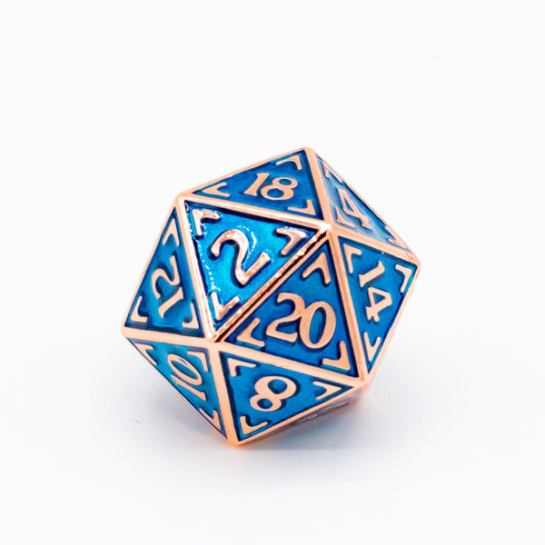Single d20 Die - Reticle Uchronia Nautilus