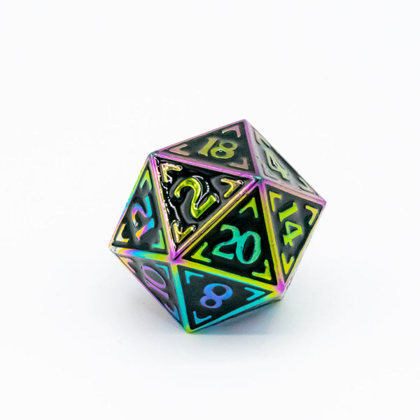 Single d20 Die - Reticle Zenith Dark Matter